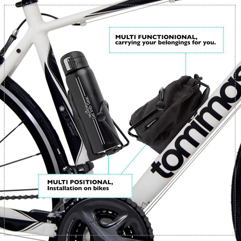 R.M.Stone Bike Bottle Holder Pro Set with Thermos Bike Bottle OR Exrta Set with Additional Cage Mount - No Screws! Perfect Cage â€“ Adjustable & Anticorrosive with 16 oz Thermos ! (2-Parts Set, Pro) - Image 4